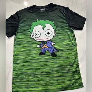 Batman Joker Graphic Shirt Mens Large Green Black DC Comics Villain Tee